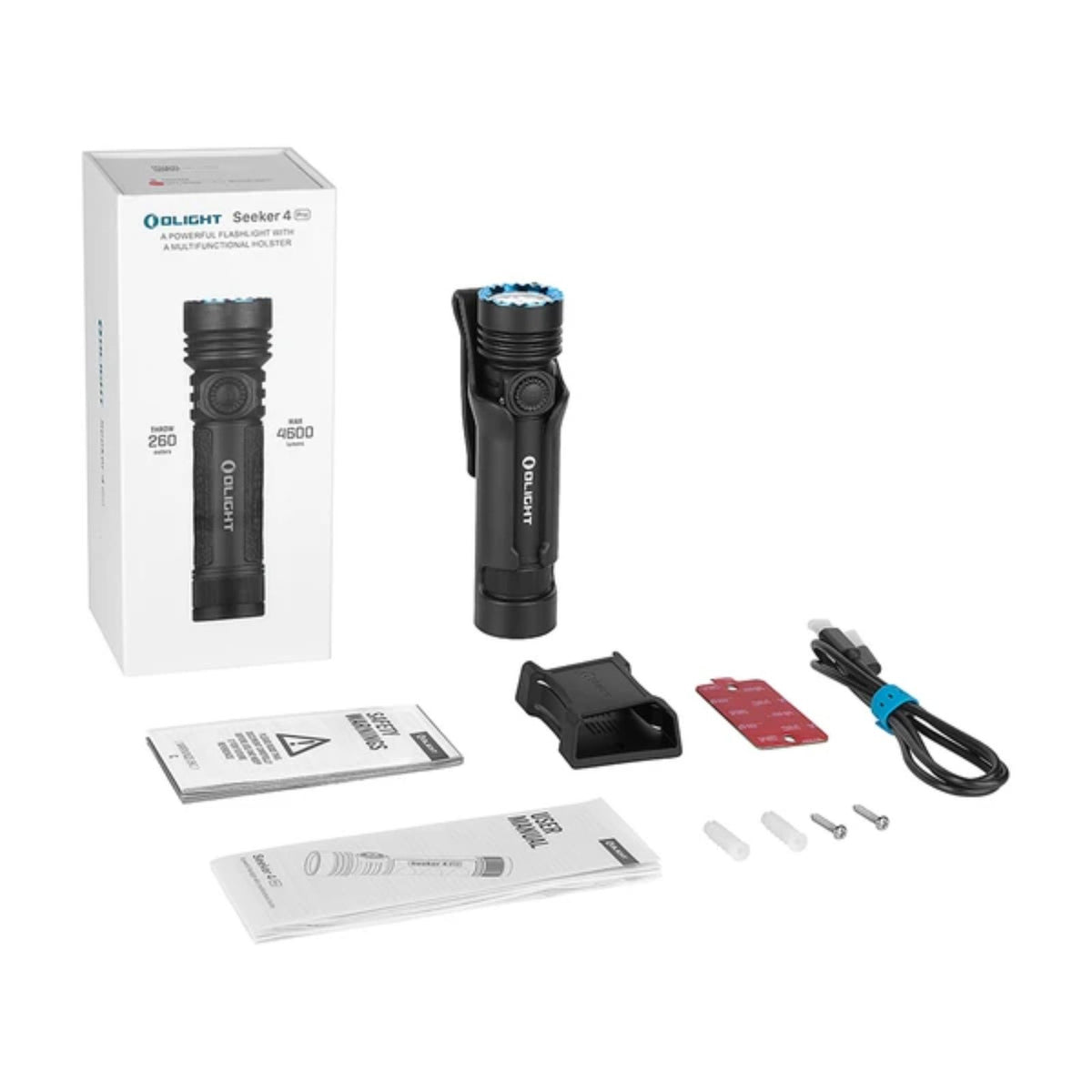 Olight Seeker 4 Pro 充電式LEDライト|最大4,600lm・260m照射