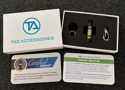 TEC Accessories A3 Embrite Glow Fob|蓄光キーチェーン・グリーン