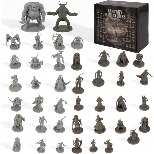 Path Gaming ファンタジー種族 総勢50体ミニチュアセット 未塗装 28mmスケール TRPG D&D対応