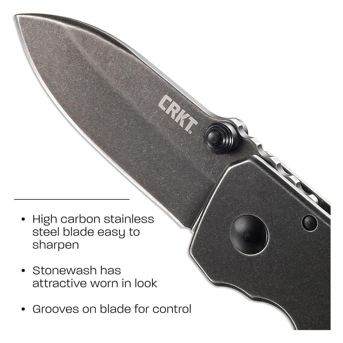 CRKT スクイッド ブラック 折りたたみナイフ 2490KS