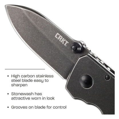 CRKT スクイッド ブラック 折りたたみナイフ 2490KS