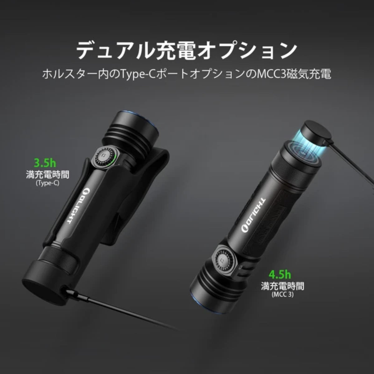 Olight Seeker 4 Pro 充電式LEDライト｜最大4,600lm・260m照射