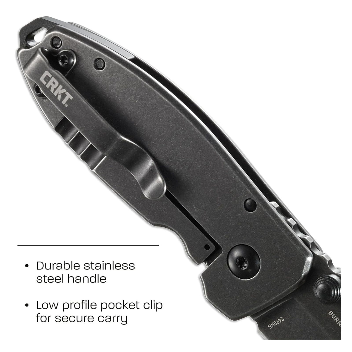 CRKT スクイッド ブラック 折りたたみナイフ 2490KS