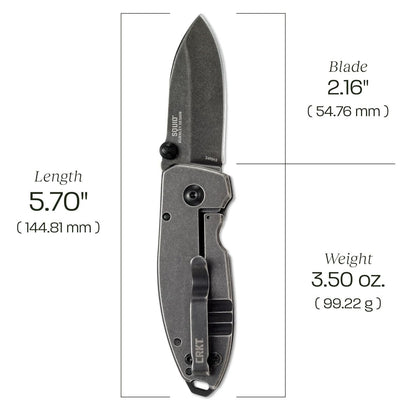 CRKT スクイッド ブラック 折りたたみナイフ 2490KS