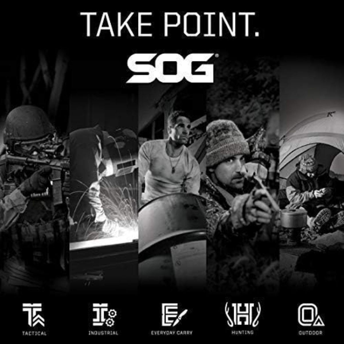 SOG（ソグ） Tactical Tomahawk アウトドアアックス 420ステンレス ナイロンシース付 F01TN-CP