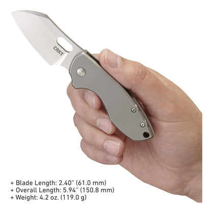 CRKT Pilar ピラール グレー 折りたたみナイフ フレームロック 5311