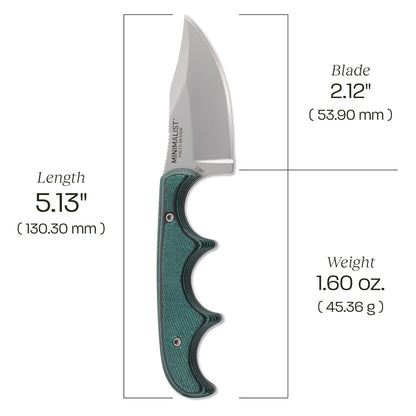 CRKT ミニマリスト 固定刃ナイフ シース付き 2387