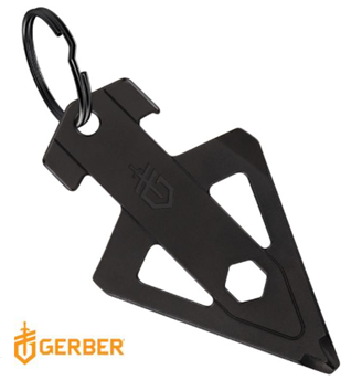 Gerber Broadhead Keychain Tool Black キーホルダーツール 栓抜き ドライバー ブラック G1074044