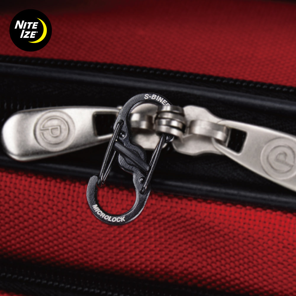 NITE IZE S-Biner MicroLock Steel マイクロロック カラビナ ブラック 2個入り